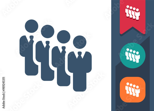 Business Team, Business People, Politician Icon