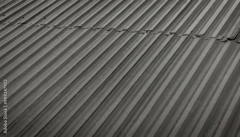 Metallic black texture. Steel sheet roof background. Iron corrugated background. Metallic black texture. Steel sheet roof background. Iron corrugated background.