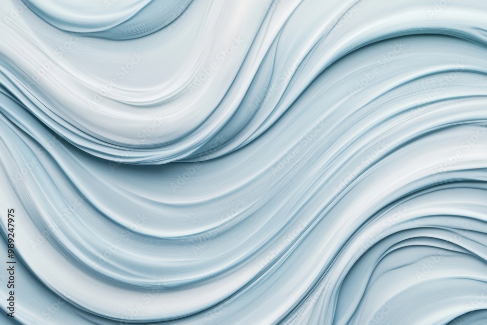 Fototapeta premium Serene Meditation: Abstract Design in Light Gray and Soft Blue