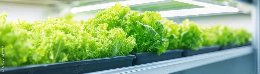 Urban Vertical Farming Close Up in Modern Environment Urban Vertical Farming Close Up in Modern Environment