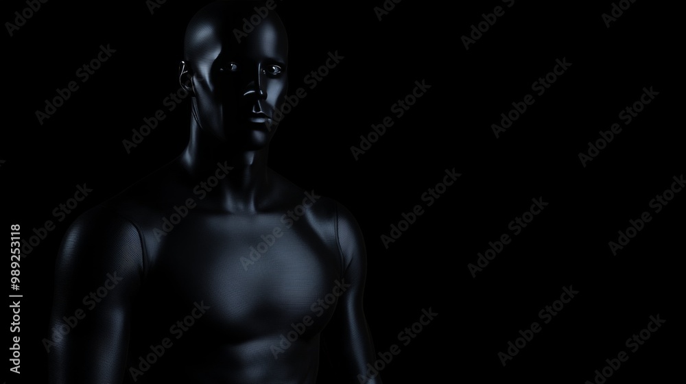Abstract Black-Suited Figure in Shadowy Pose Against Dark Background – Digital Illustration. Black-clad Faceless Figure in a Bold Standing Pose with Dark Background Generative AI Abstract Black-Suited Figure in Shadowy Pose Against Dark Background – Digital Illustration. Black-clad Faceless Figure in a Bold Standing Pose with Dark Background Generative AI