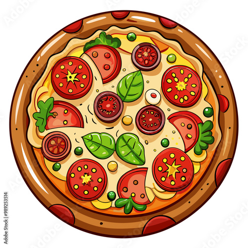Savor the Flavors: Whole Pizza Loaded with Fresh Tomatoes, Cheese, Basil, and Onions"
Delicious Whole Pizza with Juicy Tomatoes, Creamy Cheese, Fresh Basil, and Onions"
Taste the Tradition: Whole Pi