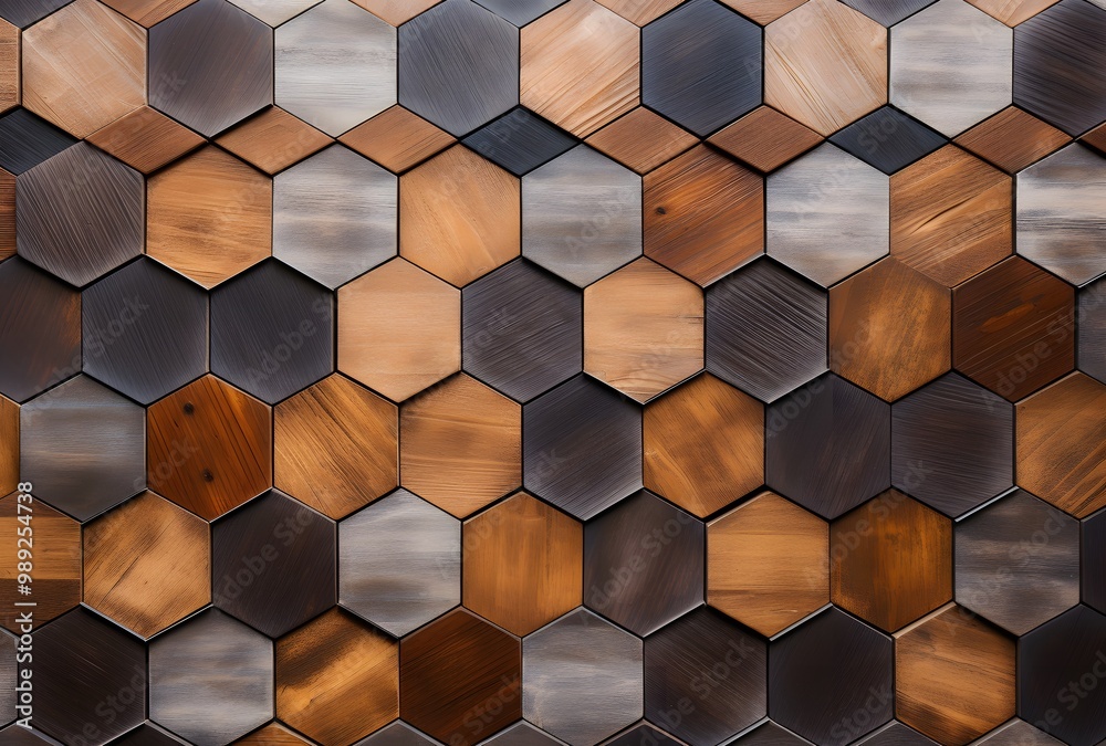 Hexagon Wooden Wall Paneling Texture Hexagon Wooden Wall Paneling Texture