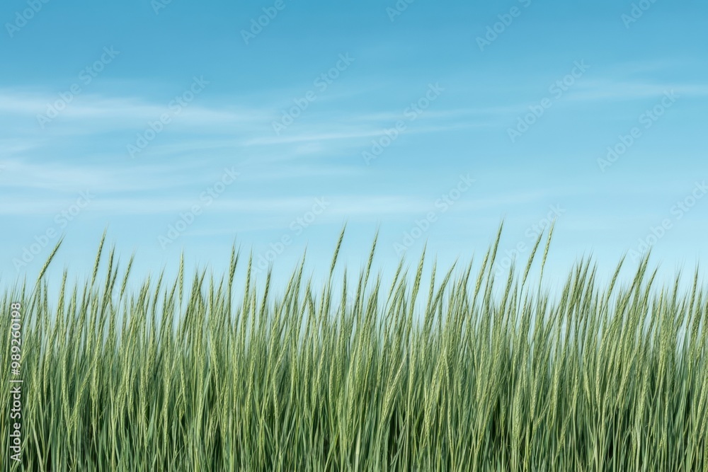 Serene Nature: Tranquil Field of Grass with Gentle Breeze - Photo-realistic Scene for Relaxation and Meditation Serene Nature: Tranquil Field of Grass with Gentle Breeze - Photo-realistic Scene for Relaxation and Meditation