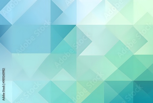 Abstract Geometric Background with Blue and Green Colors