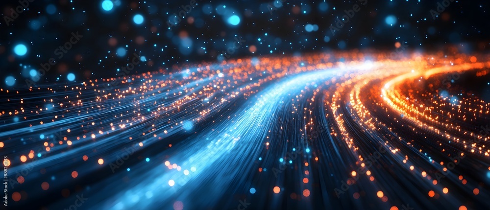 Fototapeta premium Visualizing the seamless access to online services through modern data networks in the world of digital technology and communication