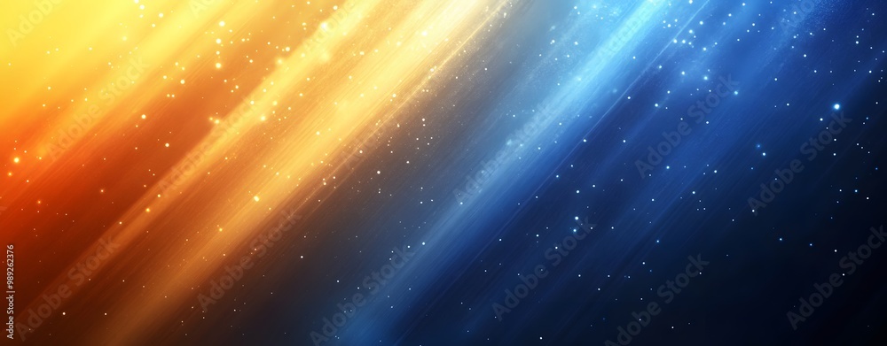 Abstract Blue & Gold Gradient Background with Light Rays Abstract Blue & Gold Gradient Background with Light Rays