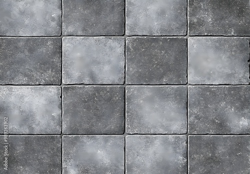 Seamless Gray Concrete Tile Floor Texture