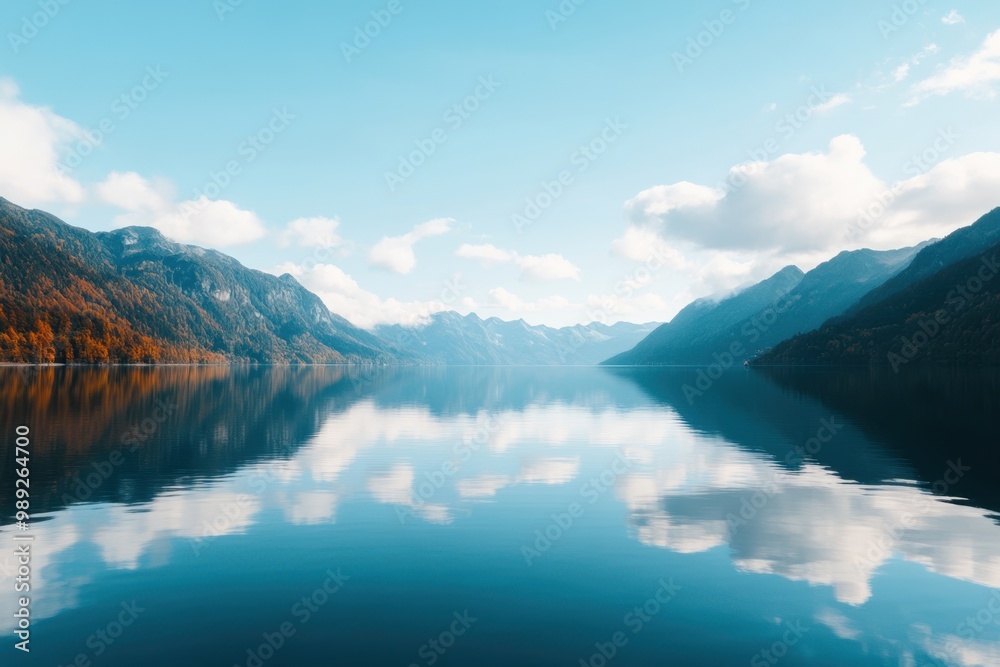 Serene Mountain Lake Reflections - Tranquil Nature Scene for Mindfulness and Peace Serene Mountain Lake Reflections - Tranquil Nature Scene for Mindfulness and Peace