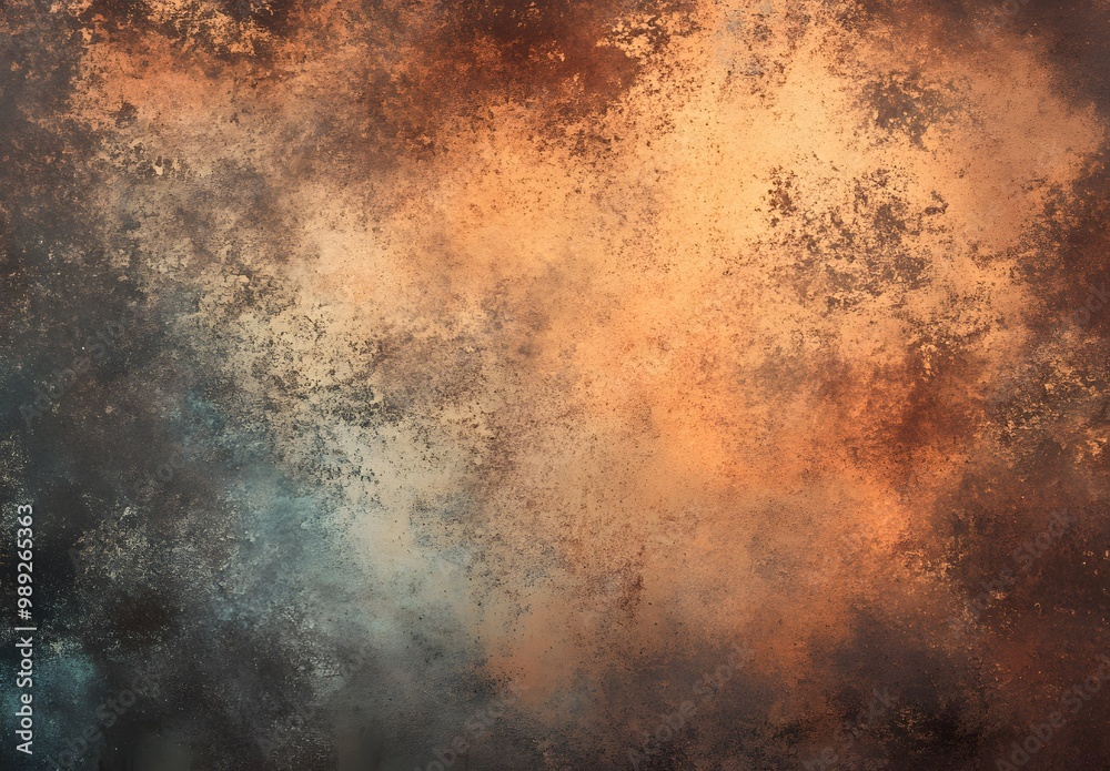 Abstract Grunge Background Texture Copper Brown Tones