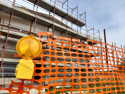 Lavori in corso nel cantiere edile photo