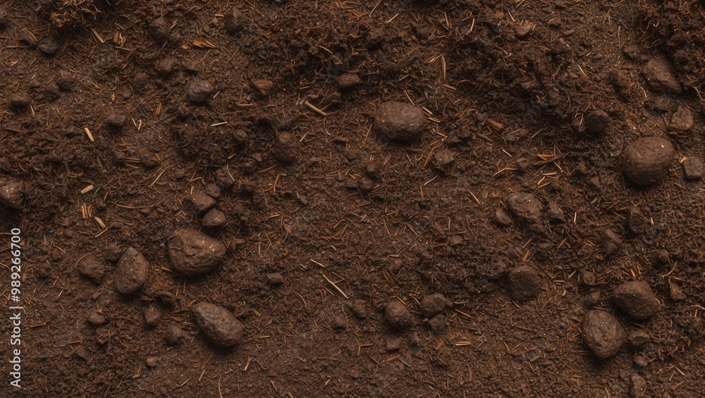 Brown Soil Texture with Stones and Twigs Brown Soil Texture with Stones and Twigs