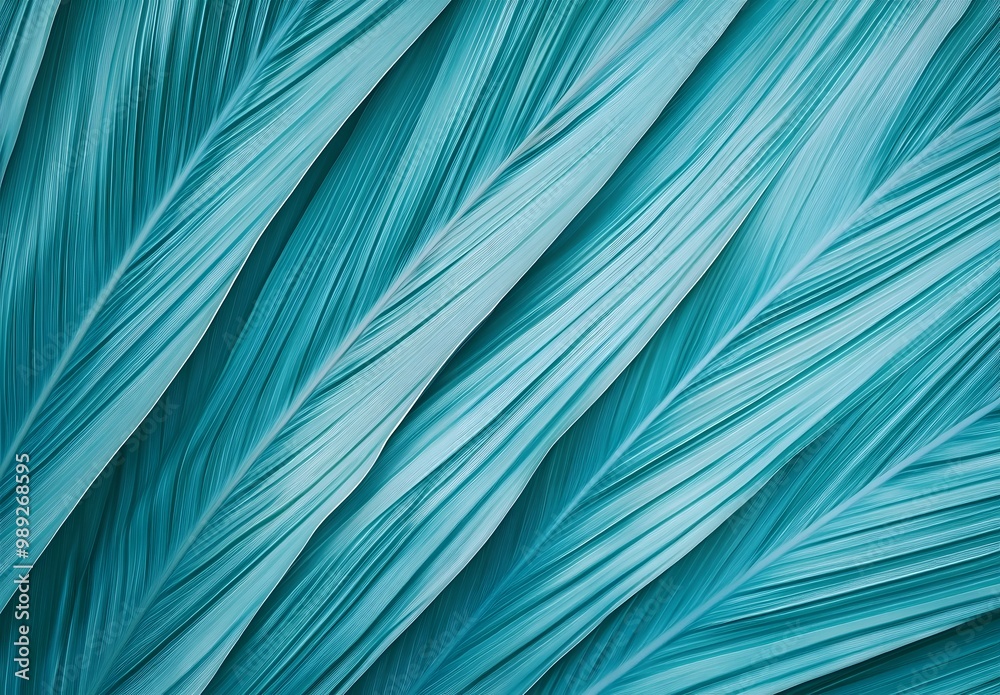Abstract Teal Palm Leaf Texture Background Abstract Teal Palm Leaf Texture Background