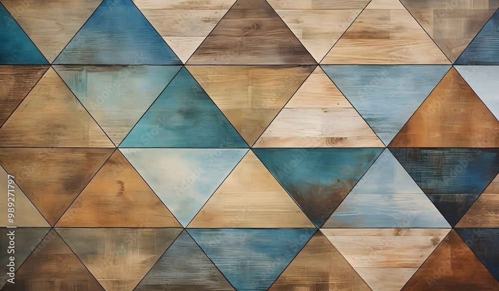 Rustic Wooden Triangle Geometric Pattern Rustic Wooden Triangle Geometric Pattern