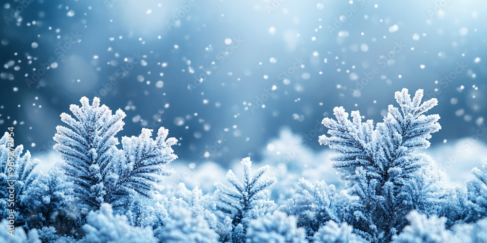 Winter-themed background with soft, snowy textures and a blank copy space for text Winter-themed background with soft, snowy textures and a blank copy space for text