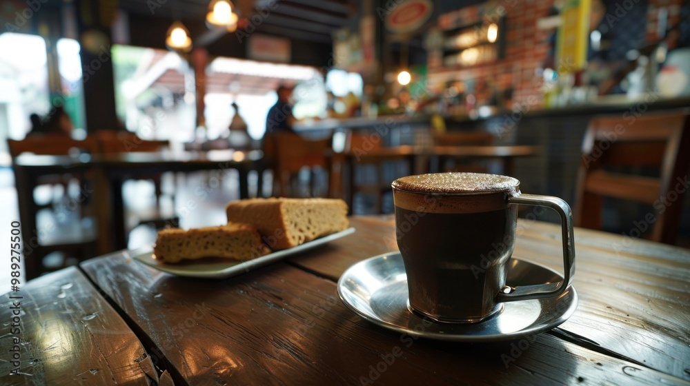 Coffee Break at a Cozy Cafe Coffee Break at a Cozy Cafe