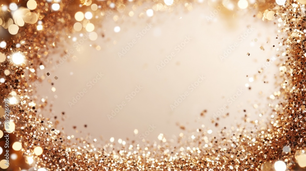 Shimmering golden glitter background for celebrations Shimmering golden glitter background for celebrations