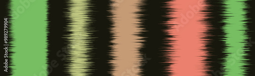 Ikat line seamless stroke pattern background. Boho Camouflage Strokes Tie Dye Batik. Multicolor ikat line stripe brush seamless background. Tie Dye ikat line wallpaper