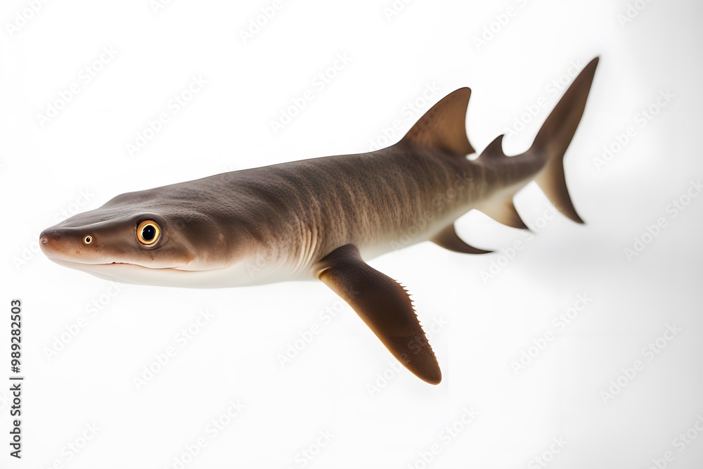 Obraz premium Bamboo shark on white background, Ai generated