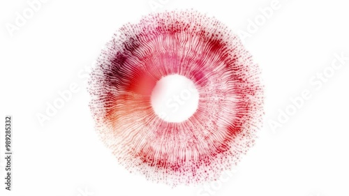 Eye Iris Digital Abstract Concept Entertainment Technology Artificial Intelligence Red