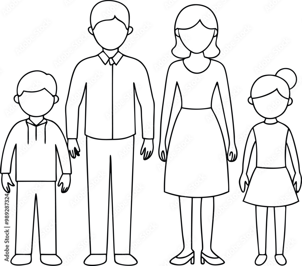 family outline, line art family illustration, simple family line art, loving family line art, hand-drawn family vector illustration family outline, line art family illustration, simple family line art, loving family line art, hand-drawn family vector illustration