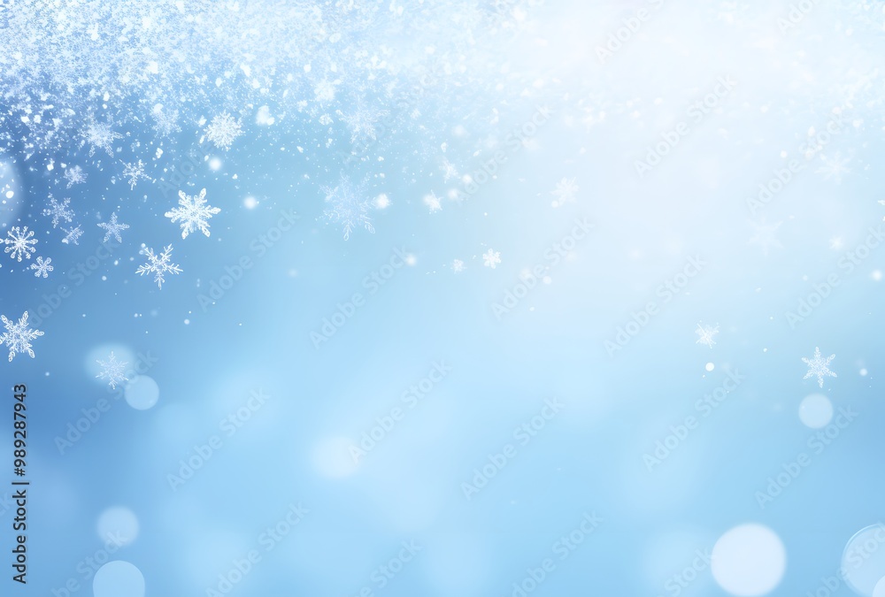 Winter Wonderland Background with Falling Snow Winter Wonderland Background with Falling Snow