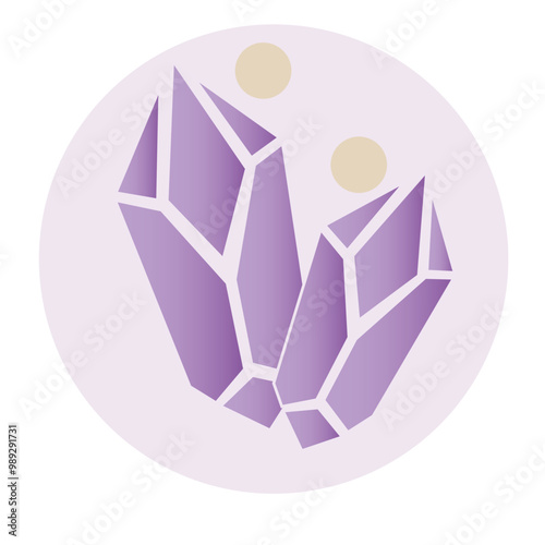 Logo cuarzo violeta