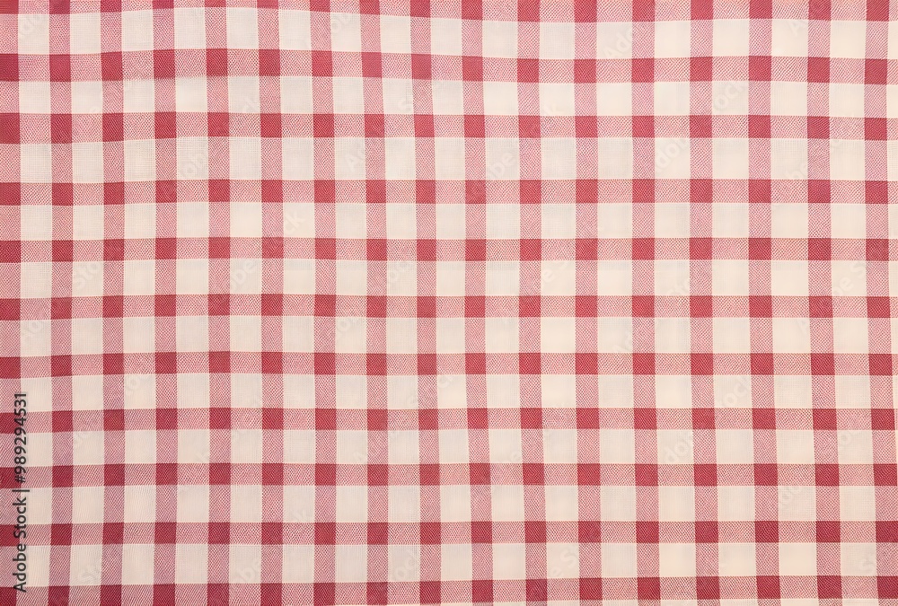 Beige and Red Plaid Fabric Texture Background Beige and Red Plaid Fabric Texture Background