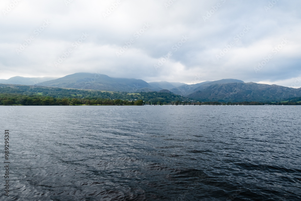 Mountains and lake in the English Lake District on Coniston Water
Mountains and lake in the English Lake District on Coniston Water