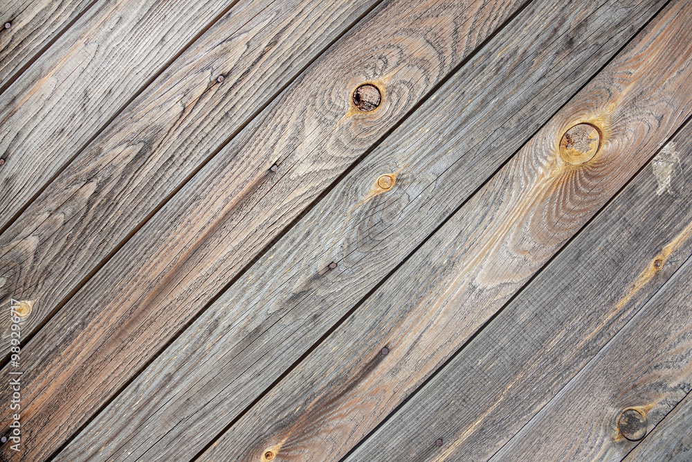Obraz premium Diagonal old wooden texture