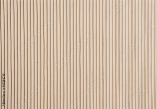 Beige Ribbed Paper Texture Background Close Up