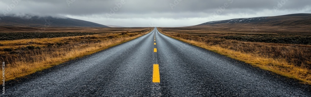 An empty road stretches toward the horizon, inviting exploration and a positive outlook for 2025 An empty road stretches toward the horizon, inviting exploration and a positive outlook for 2025