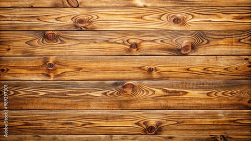 Background of old rustic natural pine wood planks showing growth rings with knots photo