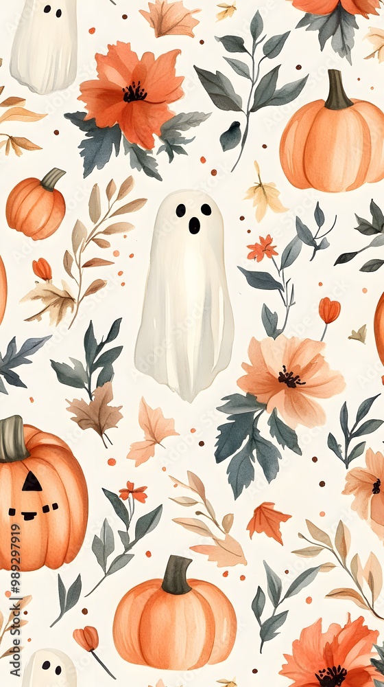 Halloween, Pumpkins, Witches, Abstract Image, Texture, Pattern Background, Wallpaper, Cover and Screen for Smartphone, PC, Laptop, 9:16 and 16:9 Format