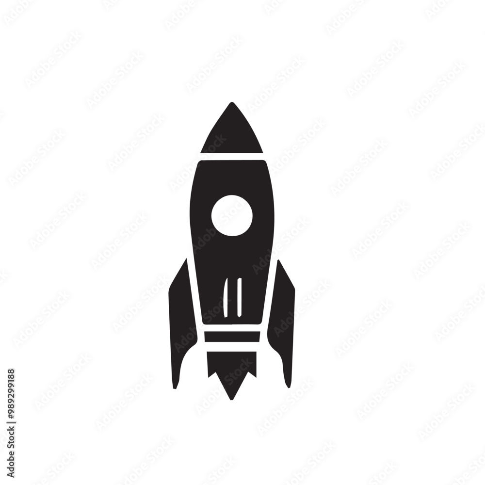 Silhouette of rocket. Rocket logo, icon vector design. Rocket vector illustration. Silhouette of rocket. Rocket logo, icon vector design. Rocket vector illustration.