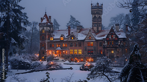 castle in winter