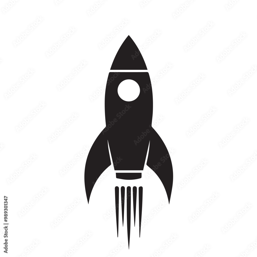 Silhouette of rocket. Rocket logo, icon vector design. Rocket vector illustration. Silhouette of rocket. Rocket logo, icon vector design. Rocket vector illustration.