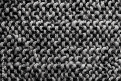 Wallpaper Mural Black And White Woolen Fabric Texture Background Torontodigital.ca