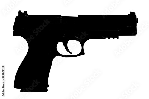 silhouette of a Precision Handgun