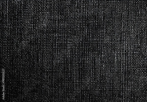 Black Canvas Fabric Texture Background Seamless