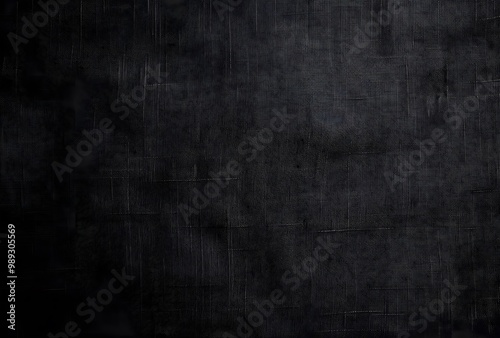 Dark Gray Linen Fabric Texture Background