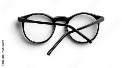 Картината върху платно Open Reading Glasses with Black Frame