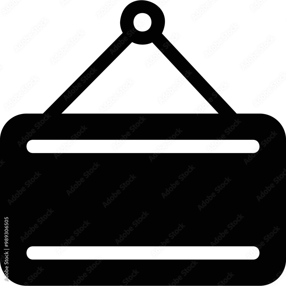 Simple vector icon blank plate