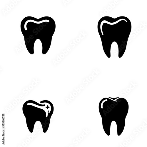 tooth icon, tooth vector, tooth silhouette, dental icon,tooth illustration