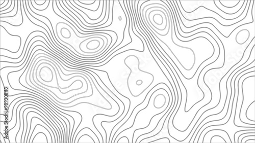 Topography vector background, banner. Imitation of a geographical map, contour lines. Modern design with topographic wavy pattern design.paper texture Imitation of a geographical map shades	
