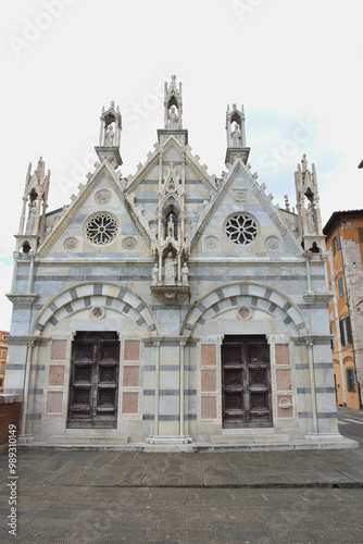 Ancient church in Pisa, Tuscany, Italy