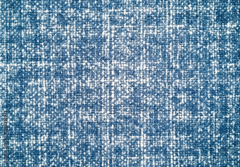 Blue and White Tweed Fabric Texture Background Blue and White Tweed Fabric Texture Background