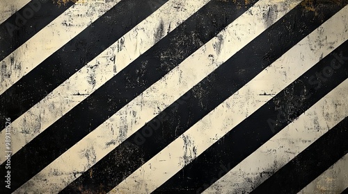 Retro, zigzag lines in contrasting black and white background