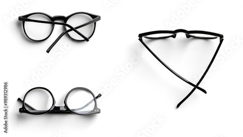 Konstfotografi Set of Reading Glasses with Black Frame