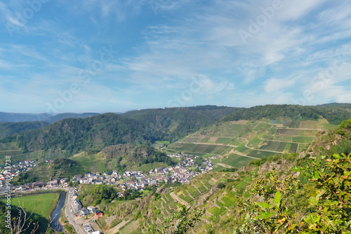 View of the Ahrtahl near Dernau in the Ahrweiler district in the north of Rhineland-Palatinate, Germany